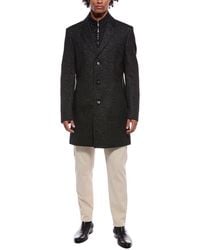 BOSS - Boss Hyde Wool-Blend Coat - Lyst