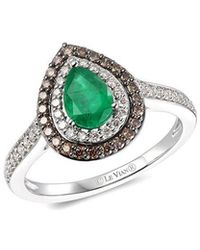 Le Vian - Le Vian 14k 0.92 Ct. Tw. Diamond & Emerald Ring - Lyst