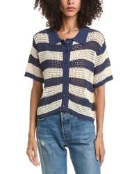 ANNA KAY - Mesh Polo Cardigan - Lyst