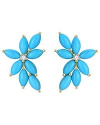 Nina Zhou Jewelry - 14K 2.14 Ct. Tw. Diamond & Cluster Earrings - Lyst