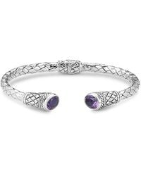 Samuel B. - 3.30 Ct. Tw. Amethyst Bangle Bracelet - Lyst