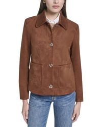 Cole Haan - Novelty Faux Suede Jacket - Lyst