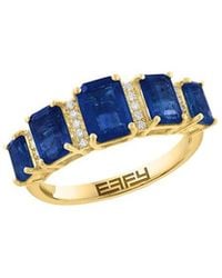 Effy Fine Jewelry - 14K 2.56 Ct. Tw. Diamond & Sapphire Ring - Lyst