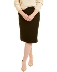 Eileen Fisher Plus Pencil Skirt - Black