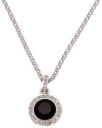 Diana M. Jewels - Fine Jewelry 14k 0.65 Ct. Tw. Diamond & Onyx Necklace - Lyst