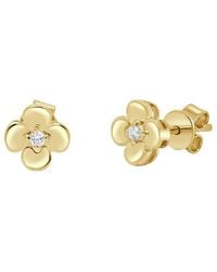 Sabrina Designs - 14K 0.04 Ct. Tw. Diamond Flower Stud Earring - Lyst