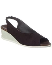Arche - Suryli Suede Slingback Wedge Sandal - Lyst