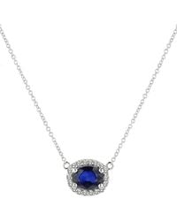 Diana M. Jewels - Fine Jewelry 14k 1.15 Ct. Tw. Diamond & Sapphire Pendant Necklace - Lyst