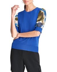 DKNY - Printed Sleeve Top - Lyst