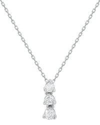 Suzy Levian - 14k 0.33 Ct. Tw. Diamond 3-sone Graduating Pendant Necklace - Lyst
