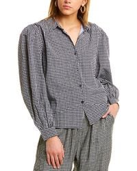Garrie B - Crepe Blouse - Lyst