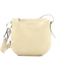 Burberry - Beige Sheep Leather Knight Shoulder Bag Small (authentic Pre-loved) - Lyst