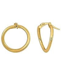 Italian Gold - 14K Hoops - Lyst
