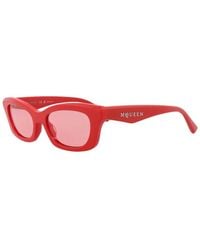 McQueen - Am0474S 52Mm Sunglasses - Lyst