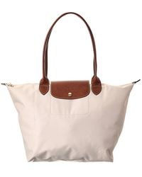 Longchamp - Le Pliage Original Large Canvas Long Handle Tote - Lyst