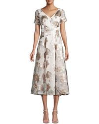 Shani - Printed Midi Dress - Lyst