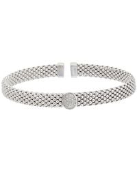 Meshmerise - Mesh 0.10 Ct. Tw. Diamond Bangle Bracelet - Lyst