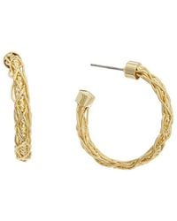 Juvell - 18k Plated Bamboo Hoops - Lyst
