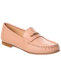 Chloé - Logo Leather Loafer - Lyst