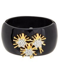 Kenneth Jay Lane - 22K Plated Hinged Cuff Bracelet - Lyst