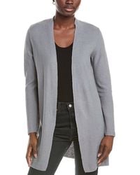 Eileen Fisher - Petite Linen-Blend Long Cardigan - Lyst