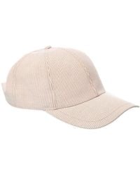 Bruno Magli - Stripe Baseball Cap - Lyst