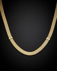Italian Gold - 14K 5.8Mm Double Row Chevron Fancy Link Necklace - Lyst