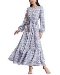 COLON DIANA - Print Maxi Dress - Lyst