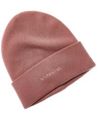 Vince - Fine Rib Double Layer Cuff Knit Hat - Lyst
