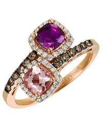 Le Vian - Le Vian 14K Rose 1.40 Ct. Tw. Diamond & Morganite Ring - Lyst