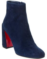 Christian Louboutin - Turela 85 Suede Bootie - Lyst