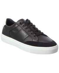 Reiss - Ashton Calf Leather & Polyester Sneaker - Lyst