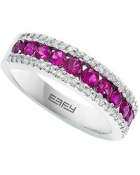Effy Fine Jewelry - 14K 1.23 Ct. Tw. Diamond & Ruby Ring - Lyst