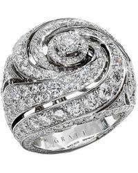 Graff - 18K 6.83 Ct. Tw. Diamond Cocktail Ring (Authentic Pre-Owned) - Lyst
