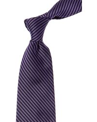 Brooks Brothers - Medium Purple Feeder Stripe Silk Tie - Lyst
