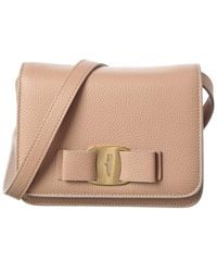 Ferragamo - Vara Bow Leather Crossbody - Lyst
