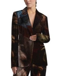 Lafayette 148 New York - Peak Lapel Tailored Silk-Blend Blazer - Lyst