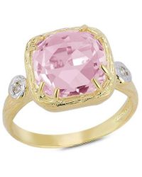 Reiss - 14k 3.43 Ct. Tw. Diamond & Rose Quartz Ring - Lyst