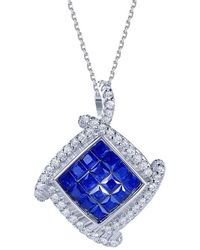 Suzy Levian CZ Jewelry - Suzy Levian Cz Invisible Setting Necklace - Lyst