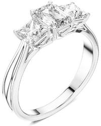 Amairah - 14k 1.00 Ct. Tw. Lab-grown Diamond 3 Stone Ring - Lyst