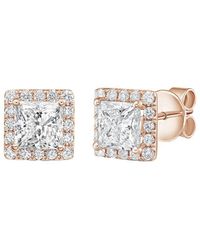Diana M. Jewels - Diana M. 14K Rose 6.00 Ct. Tw. Lab-Grown Diamond Earrings - Lyst