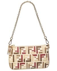 Fendi - Baguette Ff Jacquard Pouch - Lyst