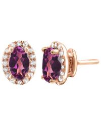 Gemstones - 14K 0.68 Ct. Tw. Garnet Stud Earrings - Lyst