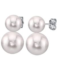 Belpearl - 9-7Mm Pearl Stud Earrings - Lyst