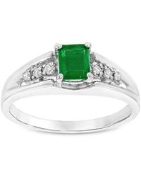 LEVARON - 14K 0.58 Ct. Tw. Diamond & Emerald Ring - Lyst