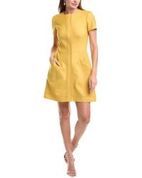 Oscar de la Renta - Wool & Silk-Blend Mini Dress - Lyst