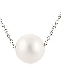 Splendid - Silver 10-11mm Freshwater Pearl Necklace - Lyst