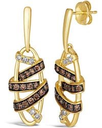 Le Vian - Le Vian Embraced 14K 0.17 Ct. Tw. Diamond Earrings - Lyst