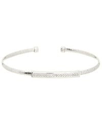 Meshmerise - 0.10 Ct. Tw. Diamond 18K Over Bangle Bracelet - Lyst
