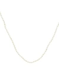 Maitre De Diamant - 18K 3Mm Pearl Necklace - Lyst